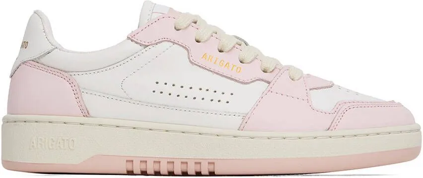 Axel Arigato White & Pink Dice Lo Sneakers