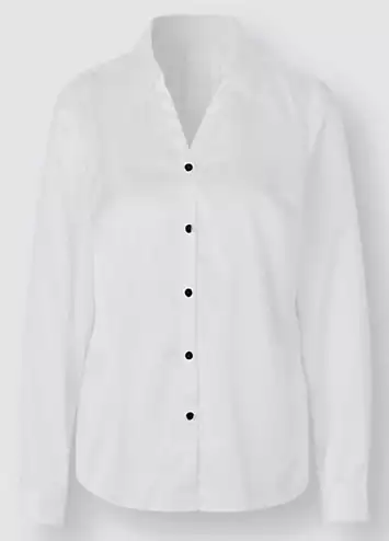 Creation L V-Neck Satin Blouse | Grattan