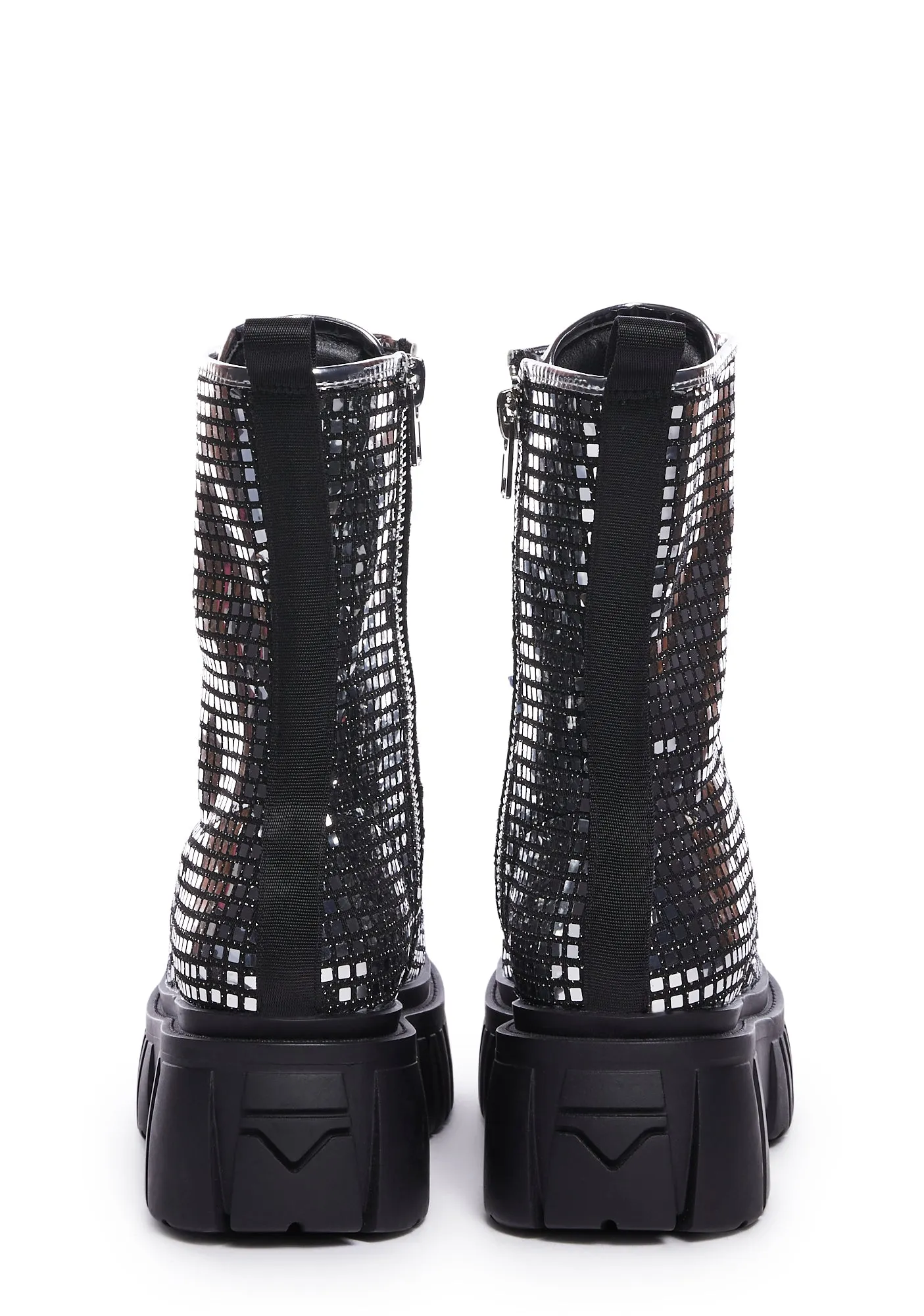 Disco Fusion Combat Boots-