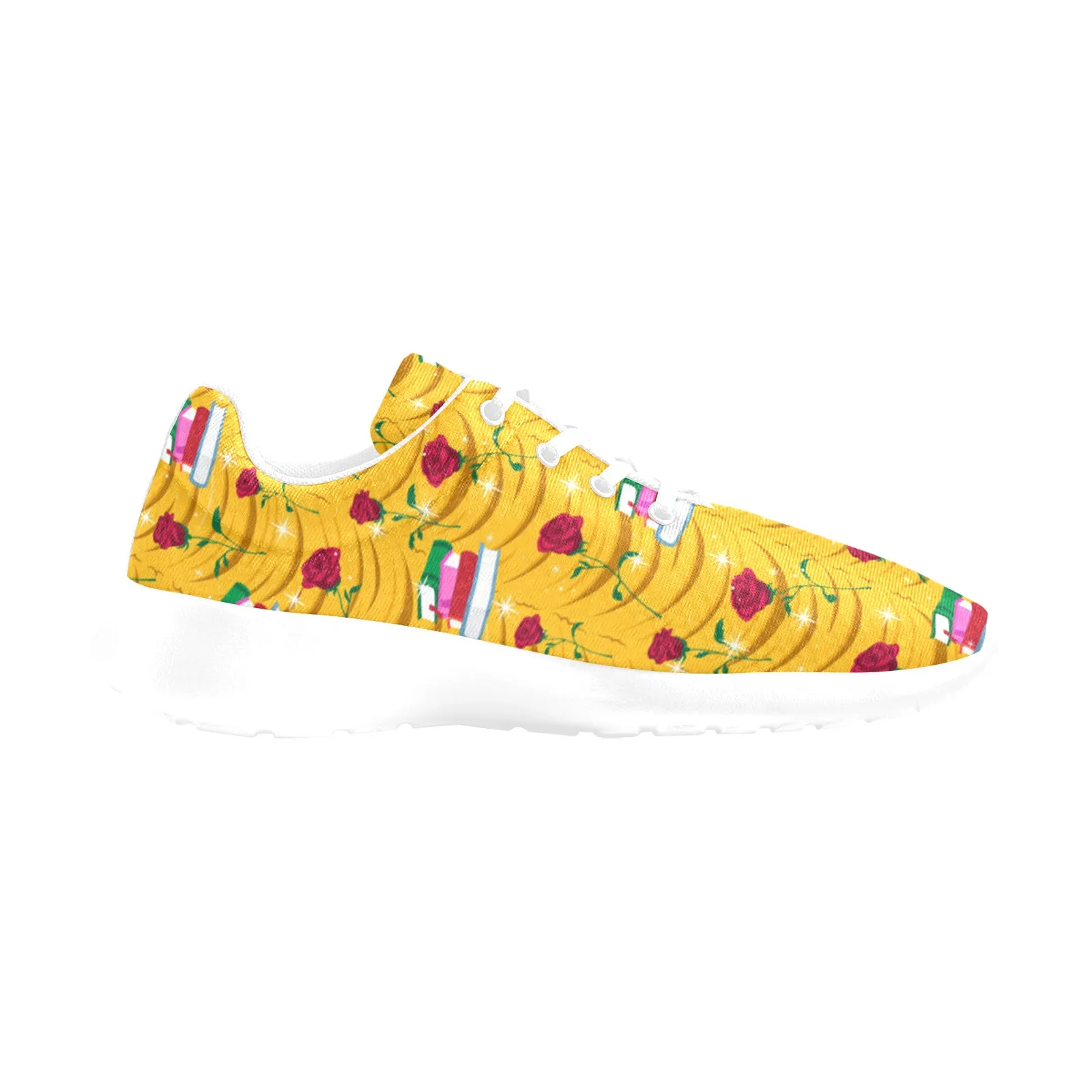 Disney Beauty And The Beast Roses And Books Men's Athletic Shoes
