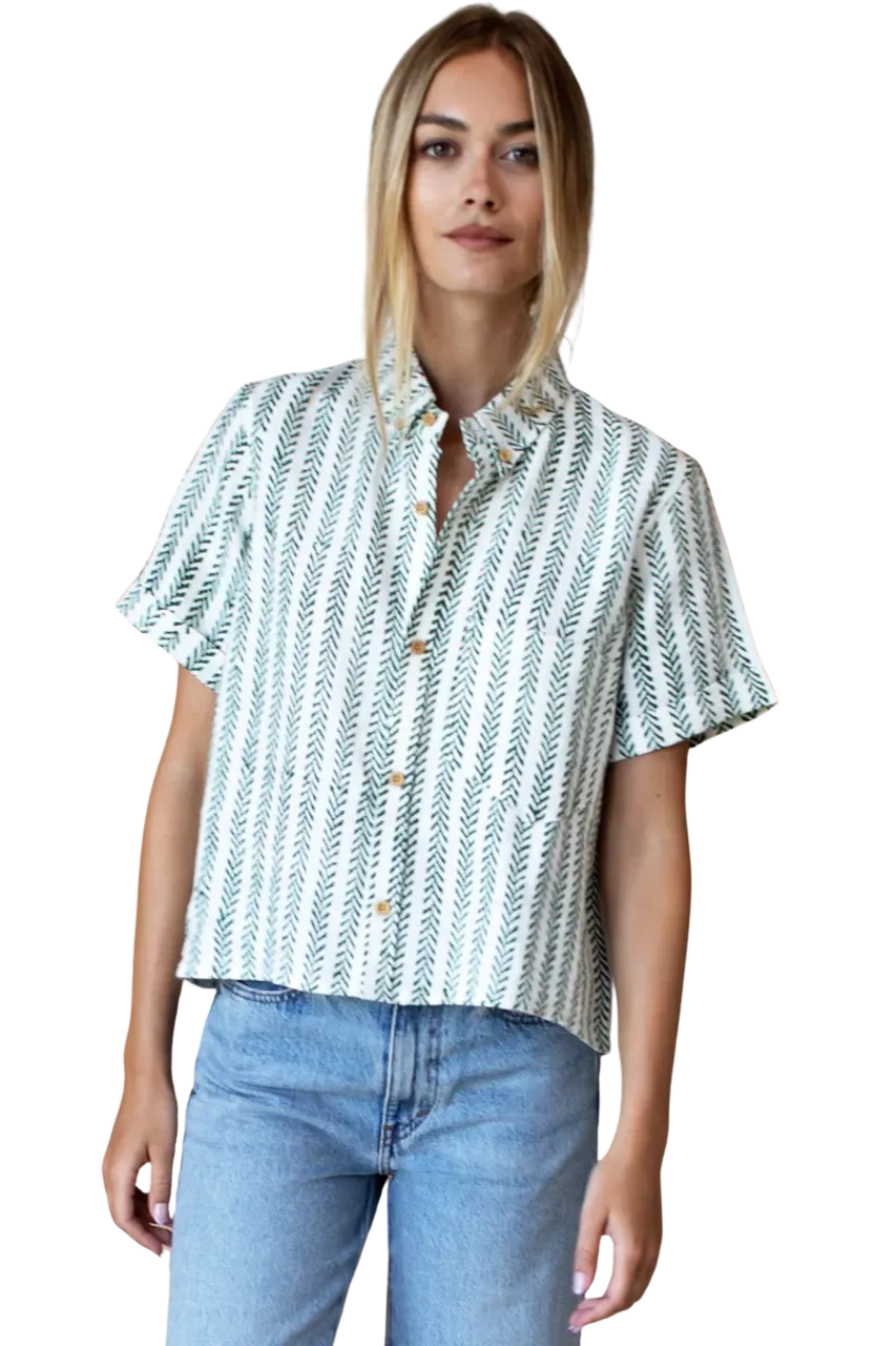 Emerson Fry Boxy Shirt, Climbing Vines