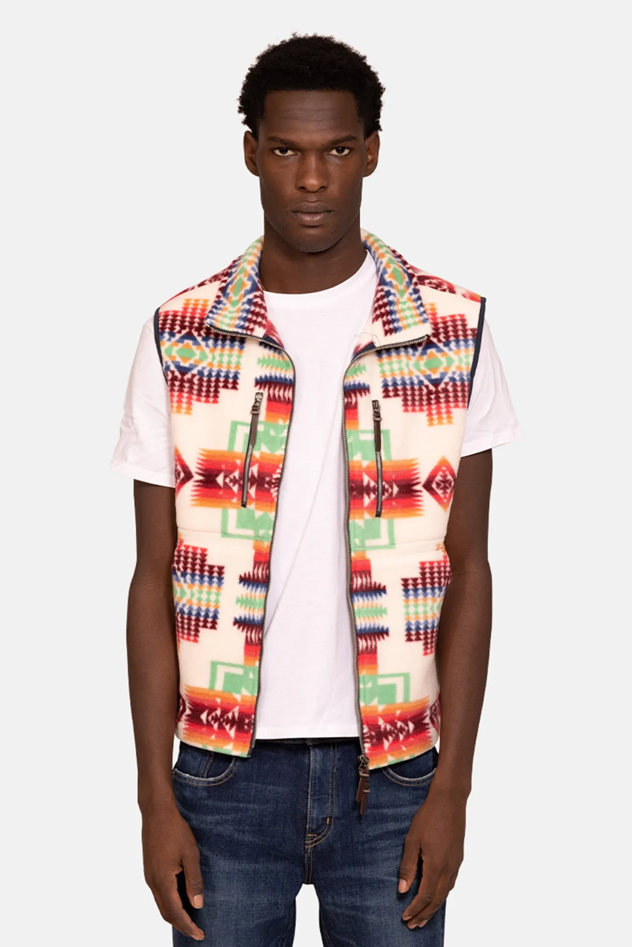 Inca Polar Fleece Vest Cream Combo