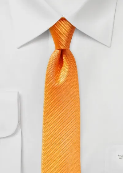 Krawatte unifarben Streifen-Oberfläche orange