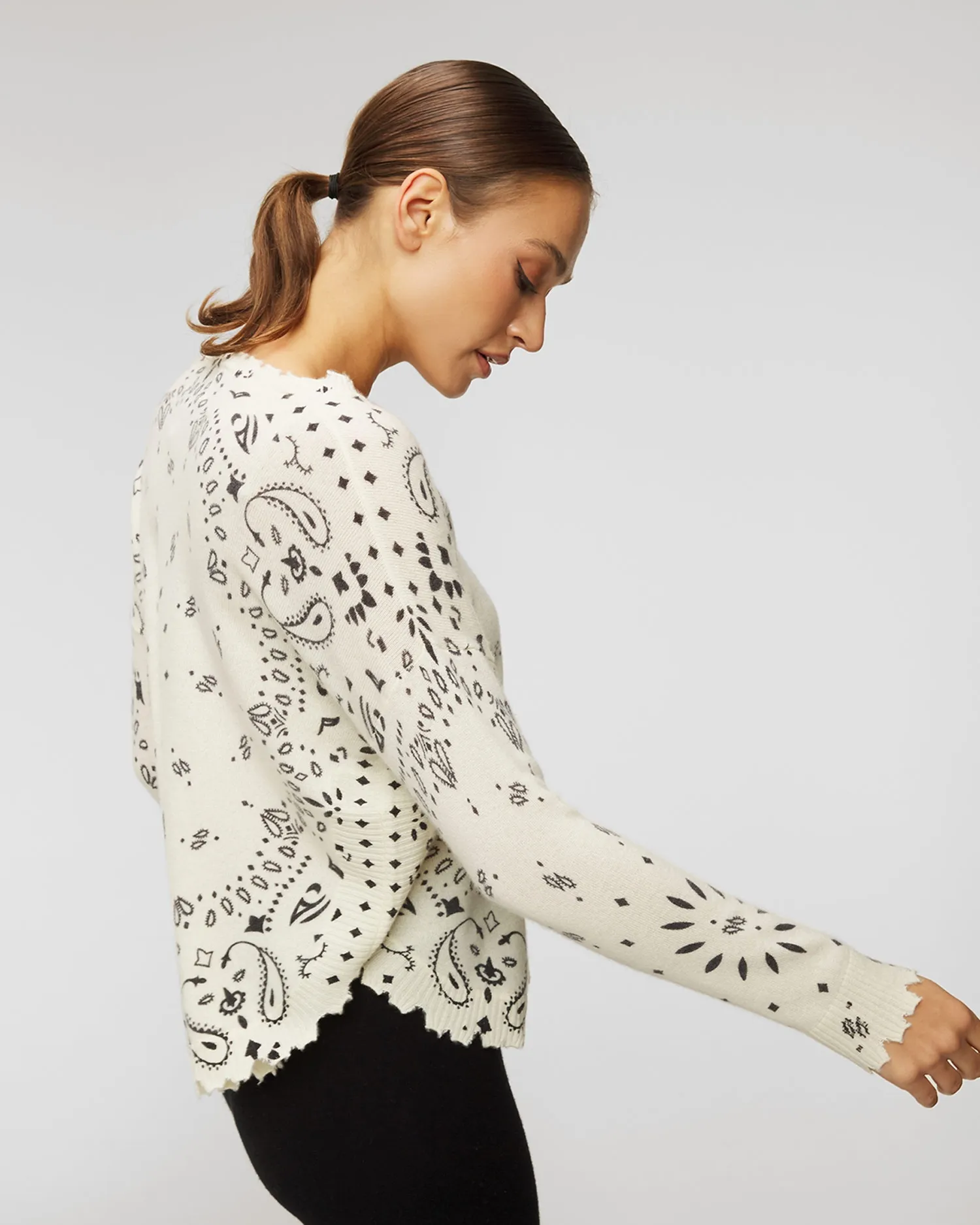 KUJTEN Mela Bandana cashmere sweater F2500-755