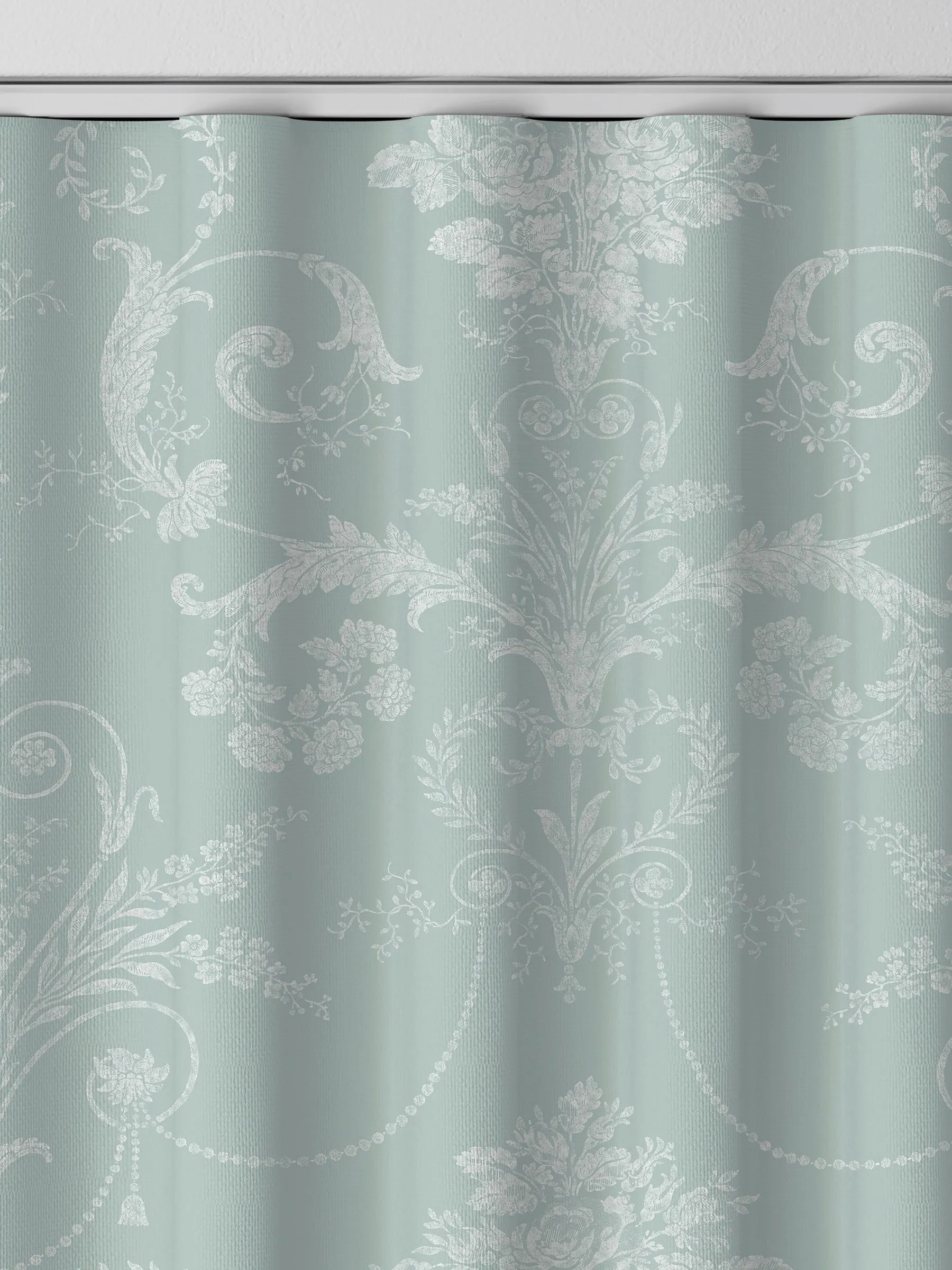Laura Ashley Duck Egg Blue Josette Made to Measure Curtains