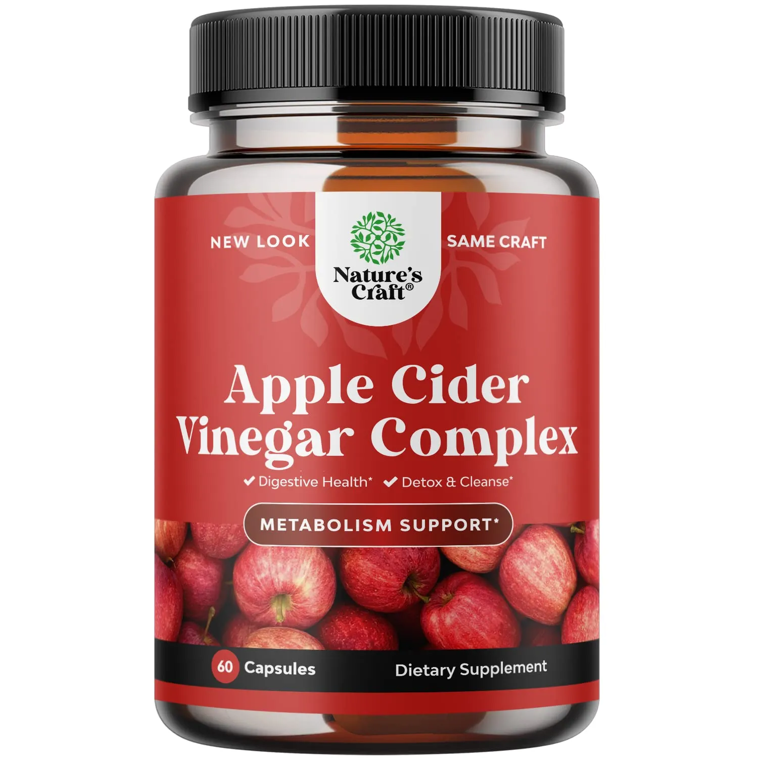 Natures Craft Apple Cider Vinegar Weight Loss  Booster - 60 Capsules
