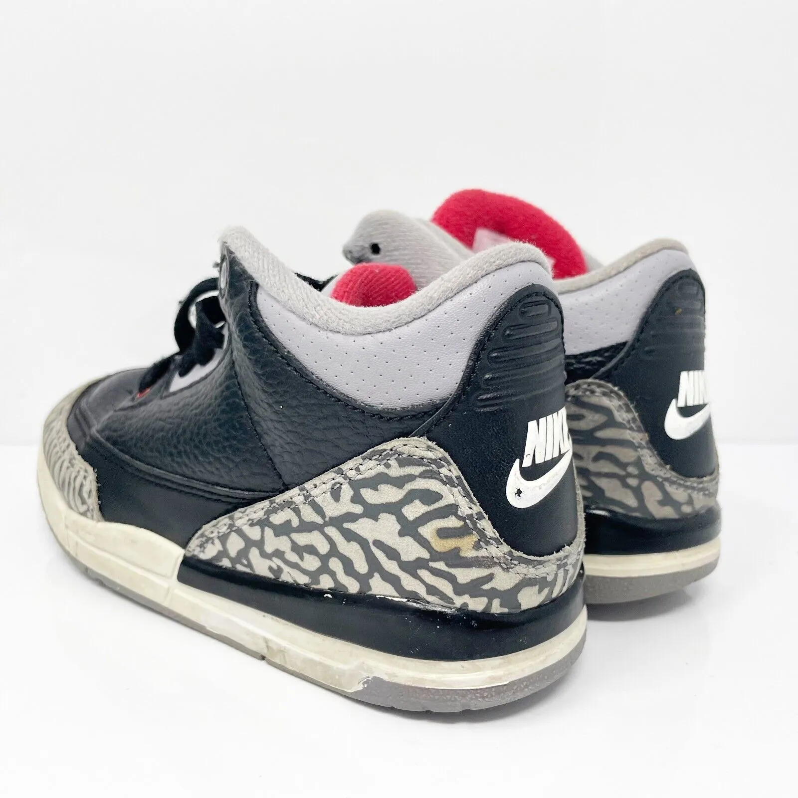 Nike Boys Air Jordan 3 429487-021 Black Basketball Shoes Sneakers Size 12C