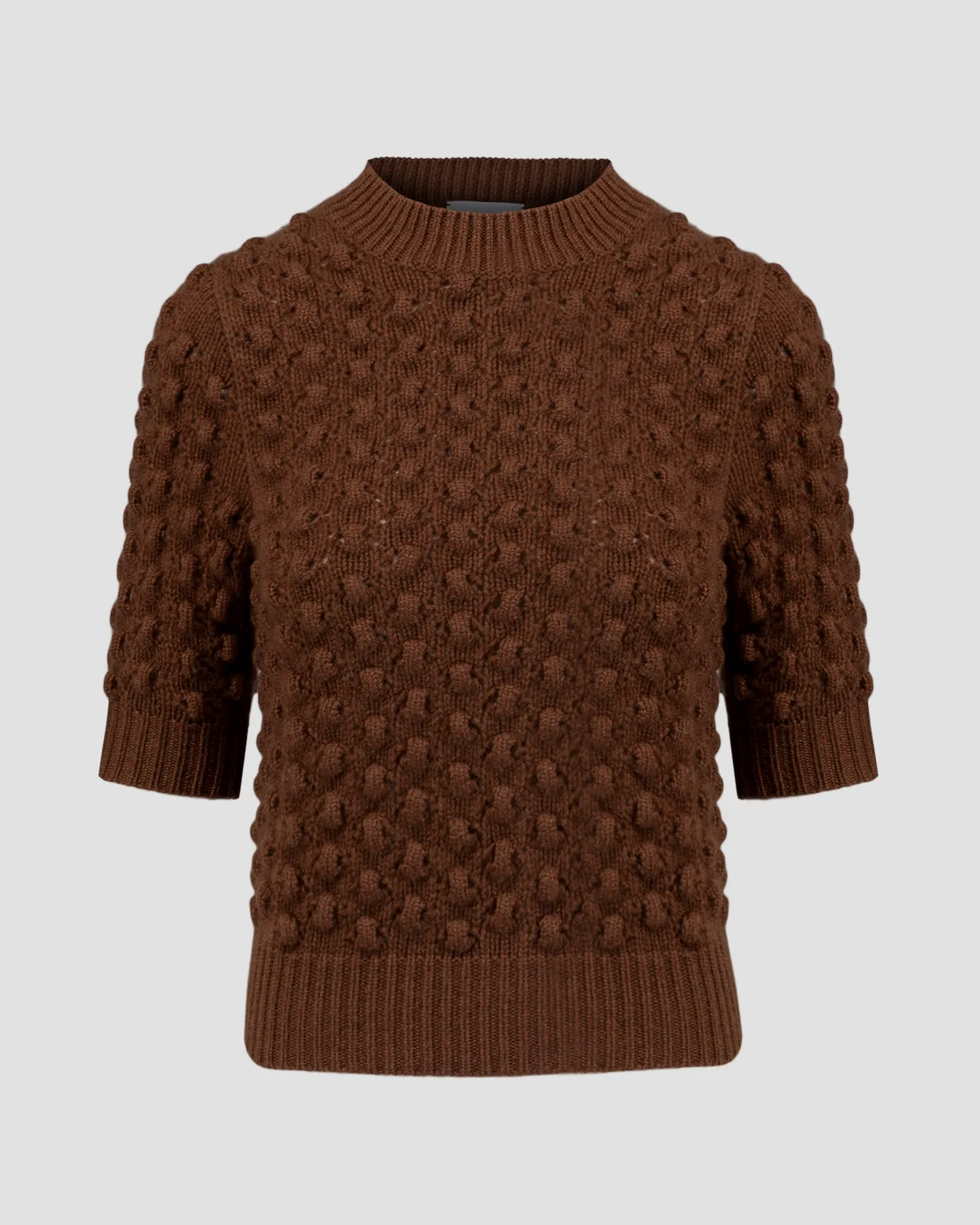 Women's brown cashmere jumper Kujten Akinobu F4334-1301