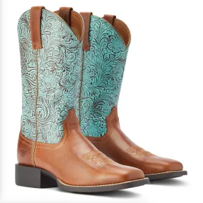 Women's Ariat Round Up Wide square Toe Western Boots
