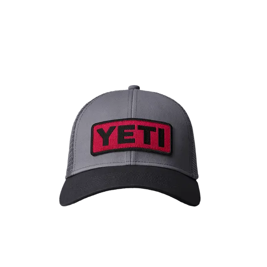 YETI LOGO BADGE LOW PROFILE TRUCKER HAT